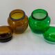Lot 2 vintage reclining pots in verrd