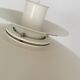 Danish mid century modern metal hanging lamp by Lyfa
