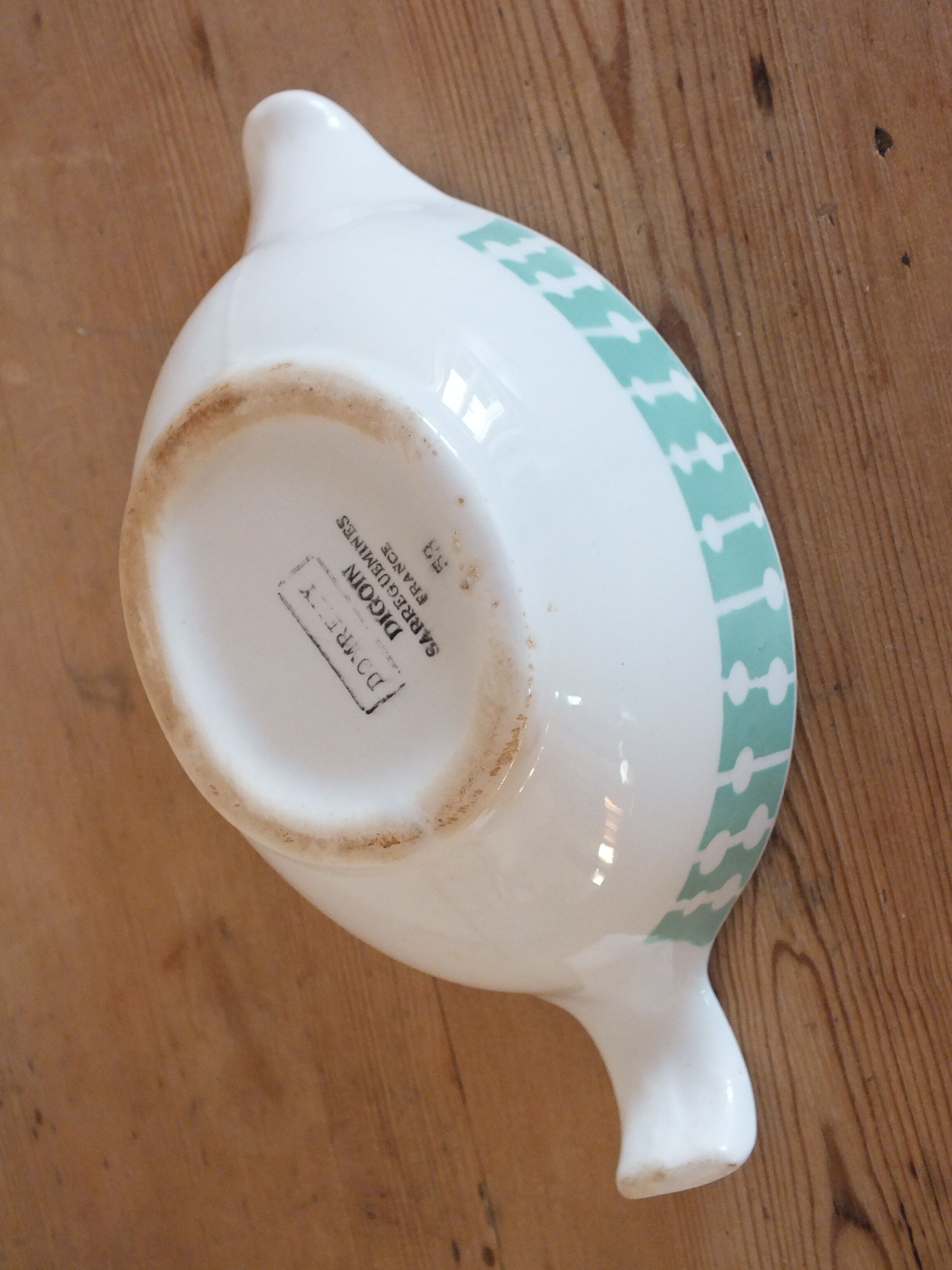 Saucière Vintage 50s Digoin and Sarreguemines service Domrémy