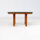 50s Alfred Hendrickx wood and glass coffee table for Belform