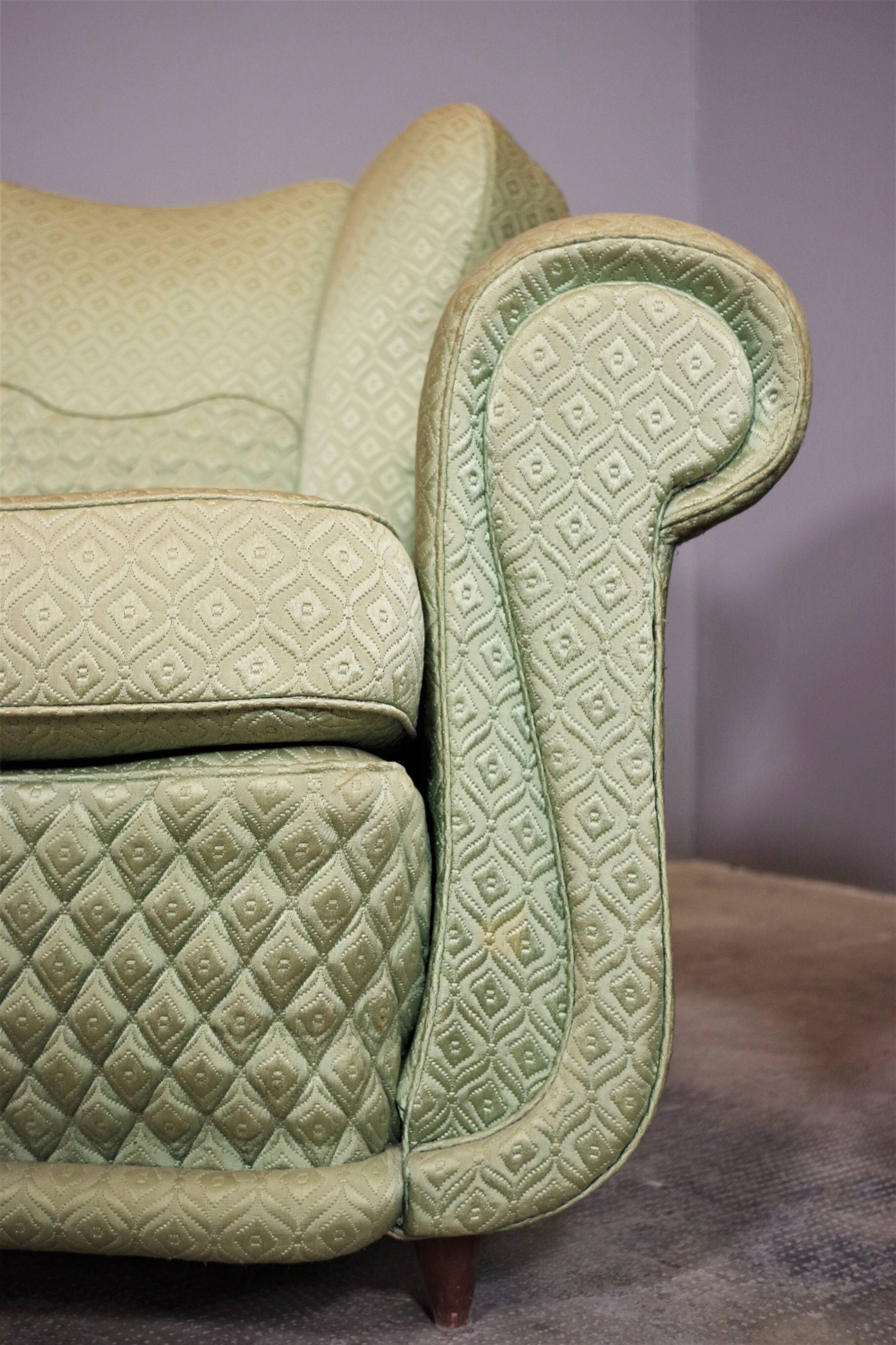 Fan-shaped armchairs set of 2