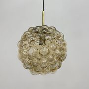 XL Helena Tynell glass bubble hanging lamp pendant, 1970s