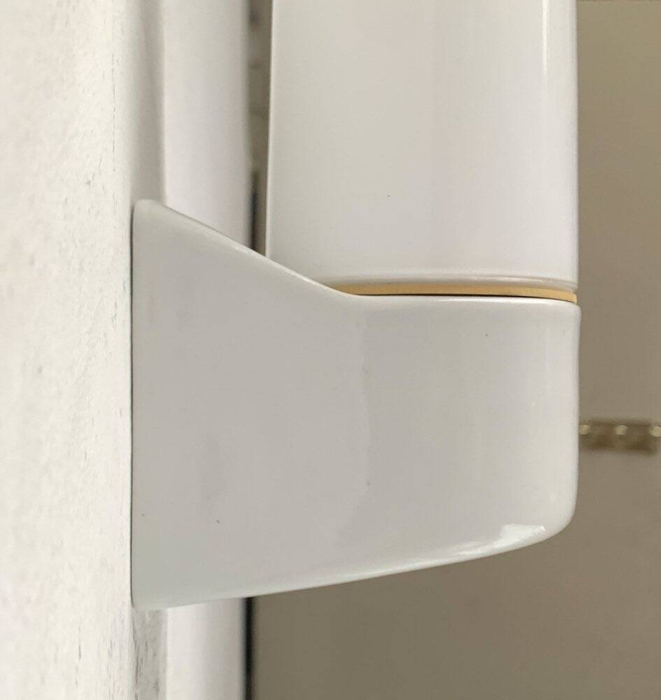 German ceramic wall lights mid-century 6063 by Wilhelm Wagenfeld for Lindner, 1960s, set of 2.