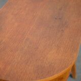 desk, tripod wooden desk, small French designer desk, modernist desk, 50's