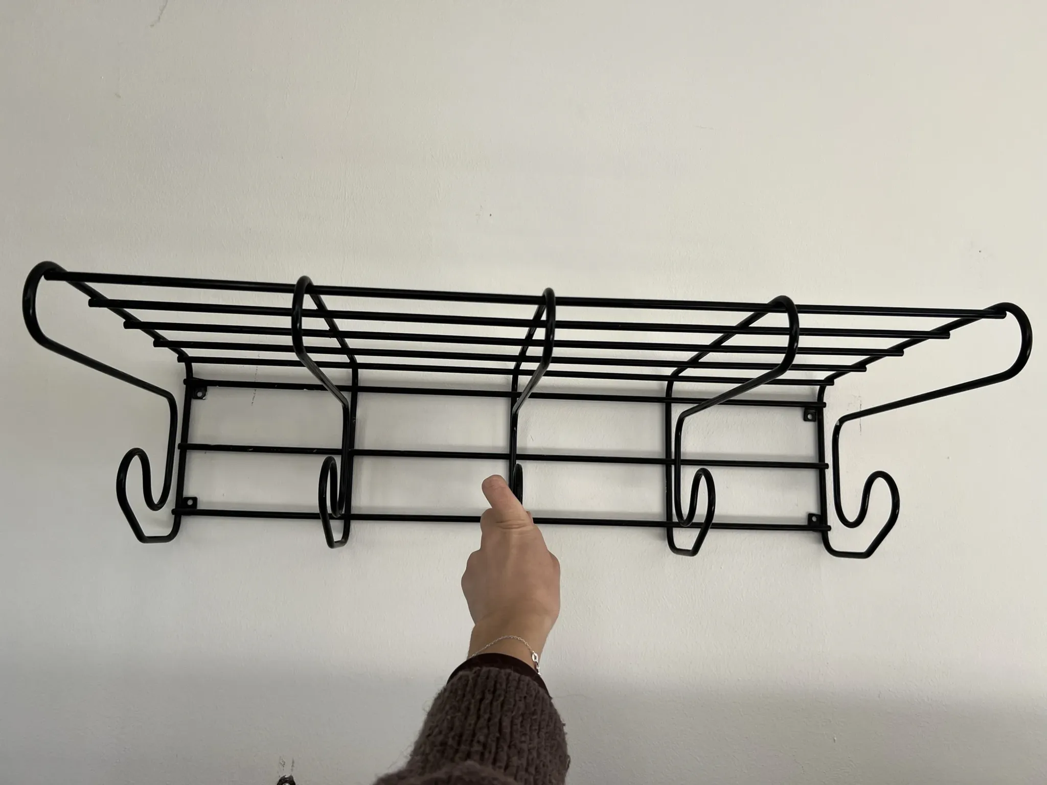 Vintage wall coat rack IKEA