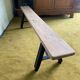 Banc campagne assise bois brut