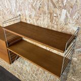 60's 70's oak string shelf module by Kajsa & Nils "Nisse" Strinning Sweden