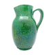 Green ceramic pitcher vase