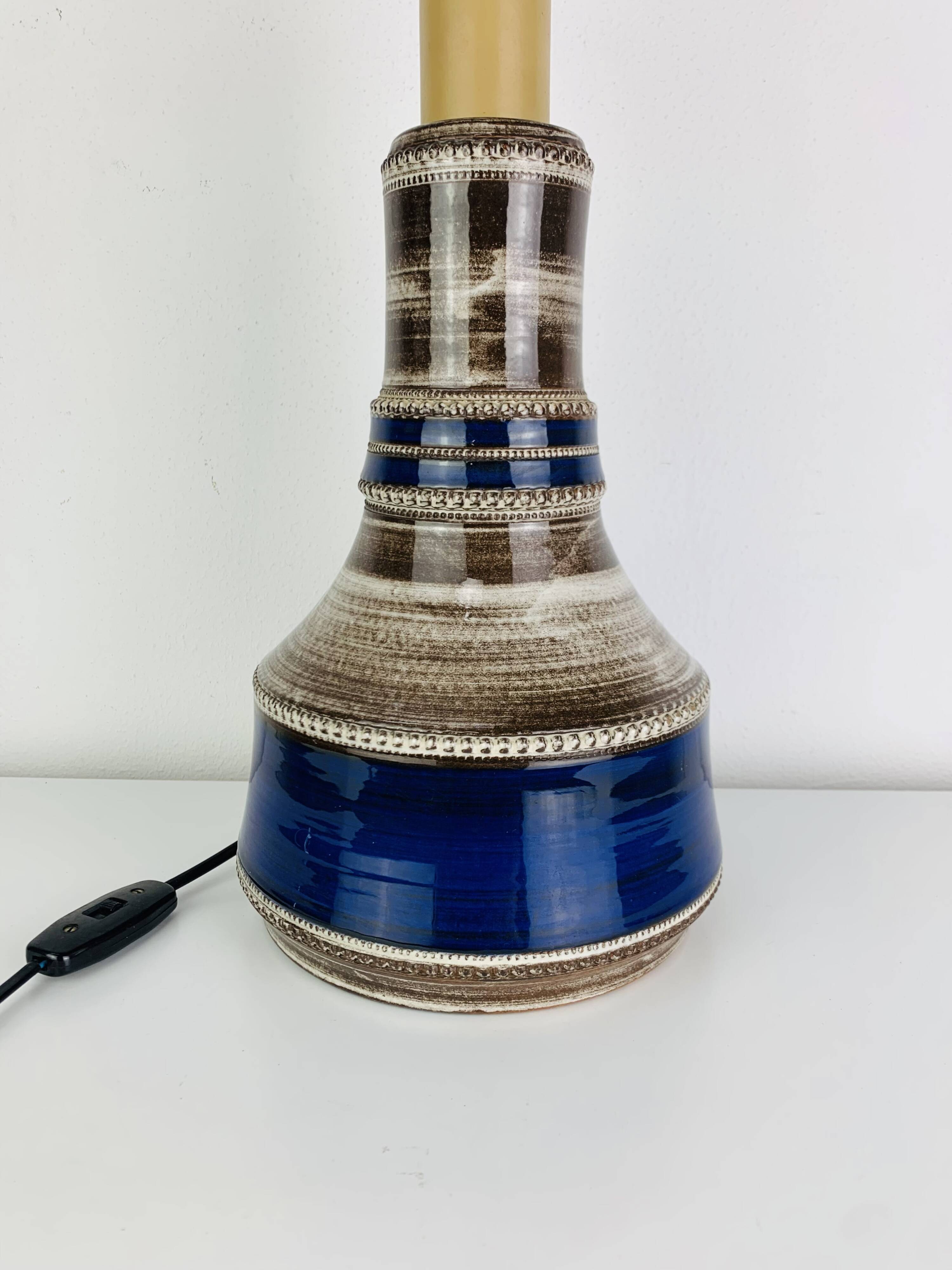 Lampe céramique Kohler Biel années 60, Suisse
