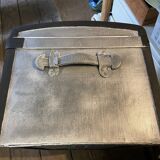 Silver-coloured wooden trunk/chest