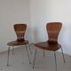 Paire de chaises en teck Tapio Wirkkala pour Asko