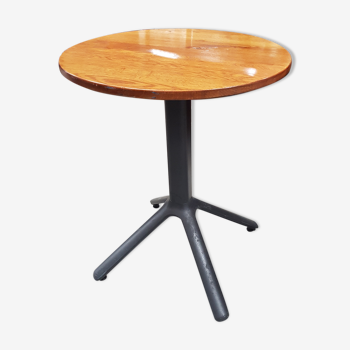 Table ronde pied noir