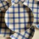 Set de 7 assiettes 1960 en faience vichy