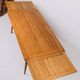 Extendable oak table in the style of Guillerme and Chambron, France 1960s