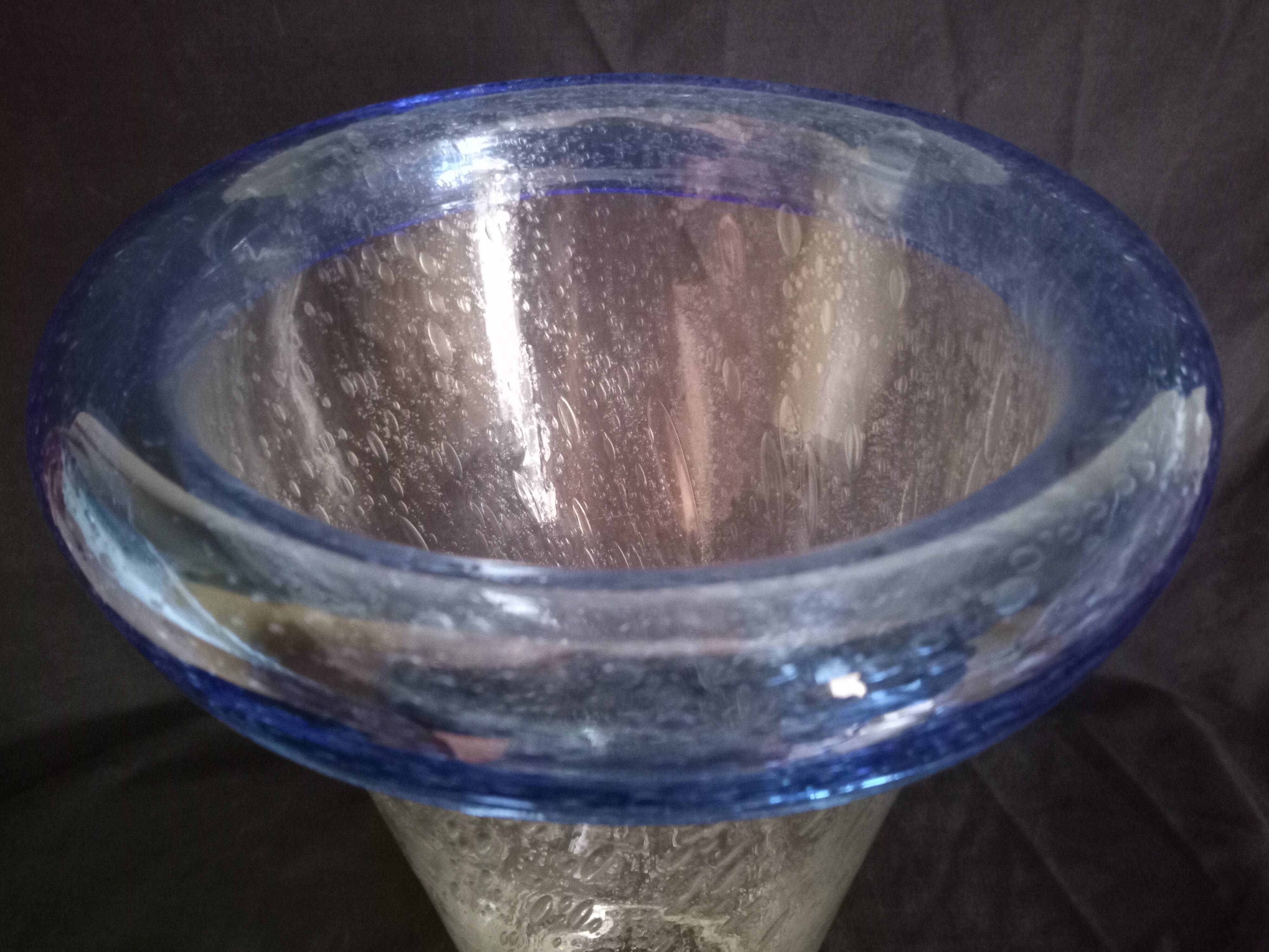 Flared vase with turned neck, h - 30 cm.
