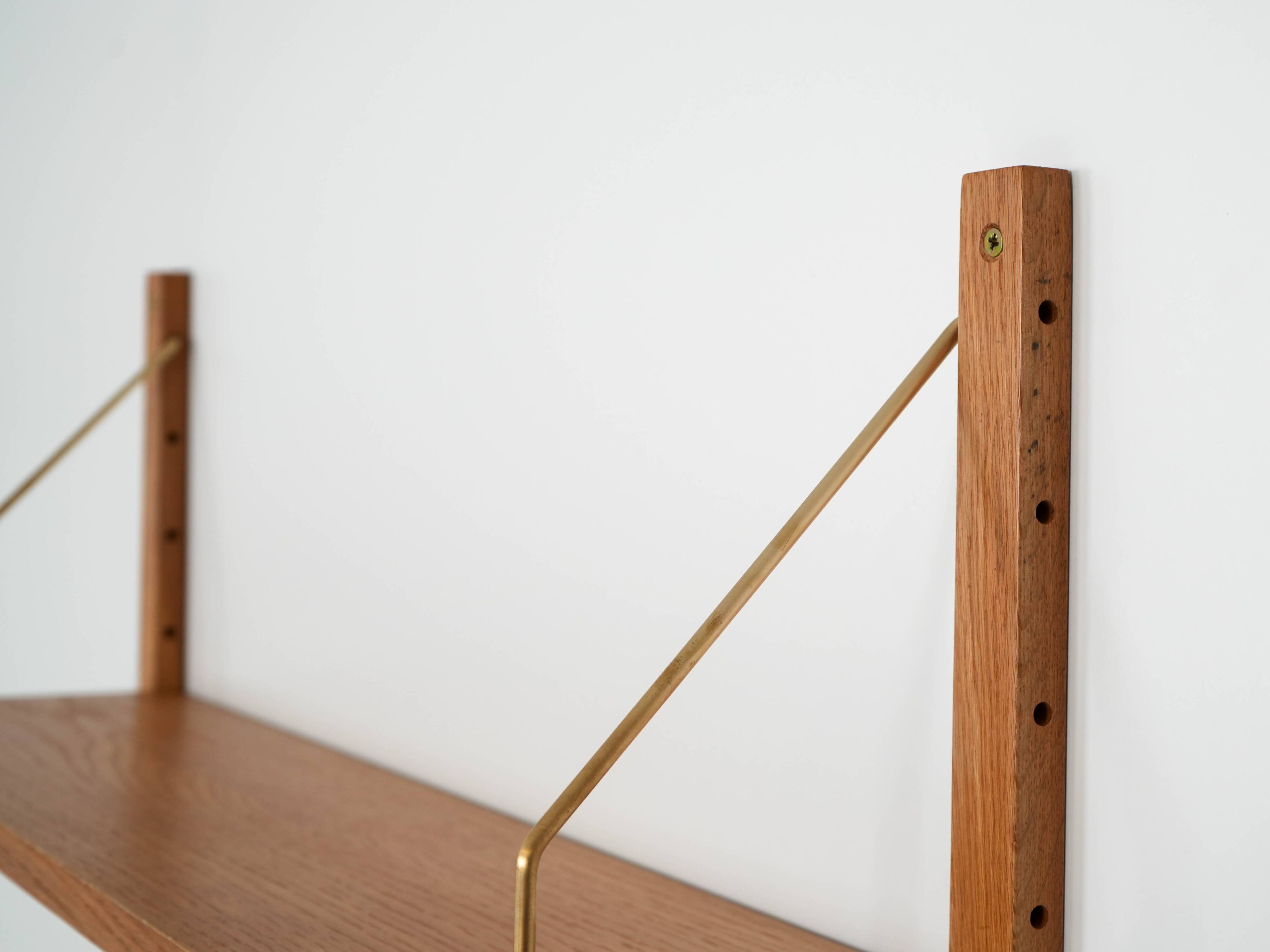 Oak shelving unit, Danish design, 1960s, manufactured in Denmark