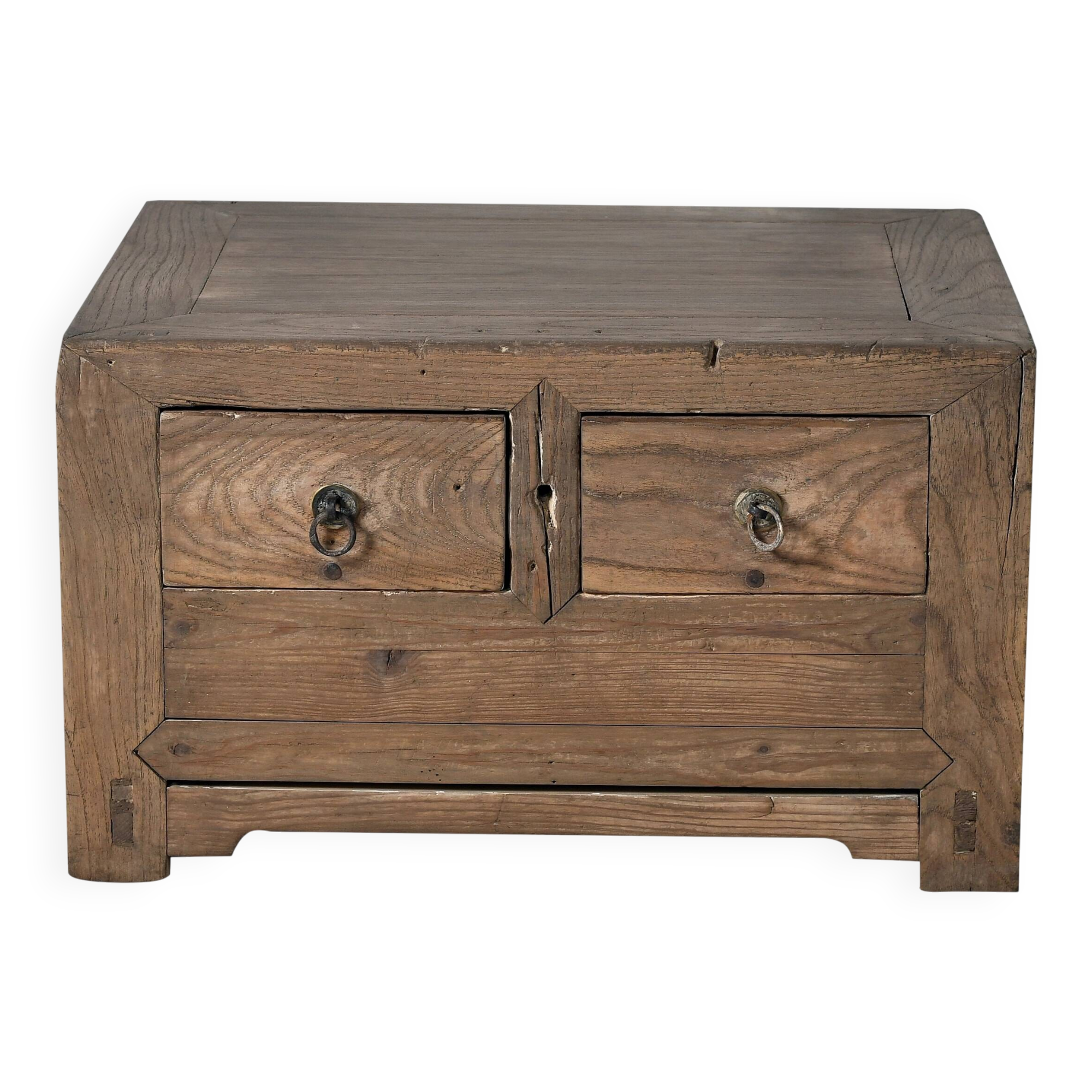 Haibei - Chinese bedside table in ancient elm no. 2