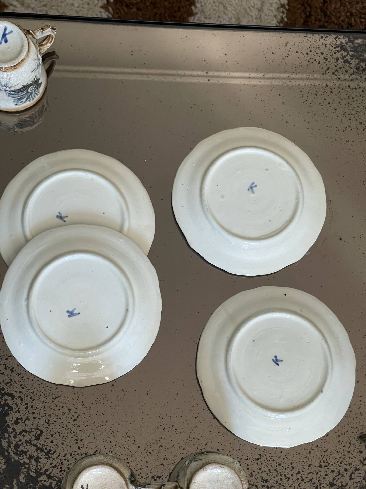 Tasses à café Wasmuël XIXeme