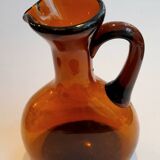 Large blown glass pitcher