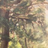 Peinture paysage vintage