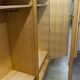 1960 Scandinavian wardrobe, atypical blond wood varnished, 4 doors 3