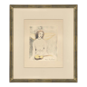 Tirage « Jeune fille à la guitarre », gravure de 1946, Marie Laurencin,