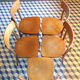Suite 5 chairs of bistro curved wood