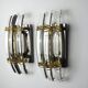 Paire d’appliques Triedi Murano, Italie, 1970