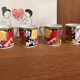 Set of 4 coffee cups memphis 80s fujimori kato kogei