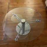 Coffee table modular round glass design