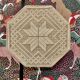 BEAUTIFUL APPLIQUE OR SCANDINAVIAN DESIGN LAMP 1950.
