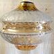 Scandinavian style glass pendant light - 60s/70s