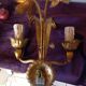 Gold Flower Metal Wall Sconces