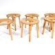 Antti Nurmesniemi, set of six sauna stools, designed for the Palace Hotel, 1952