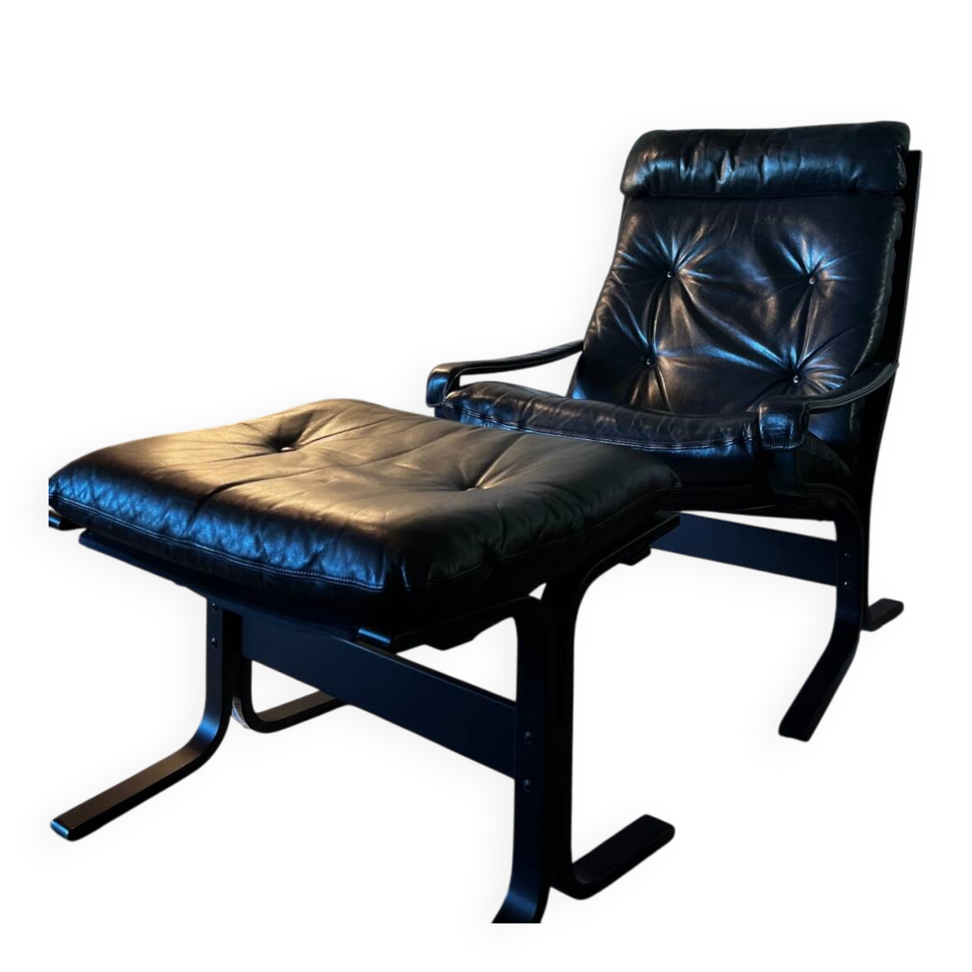 Scandinavian leather armchair