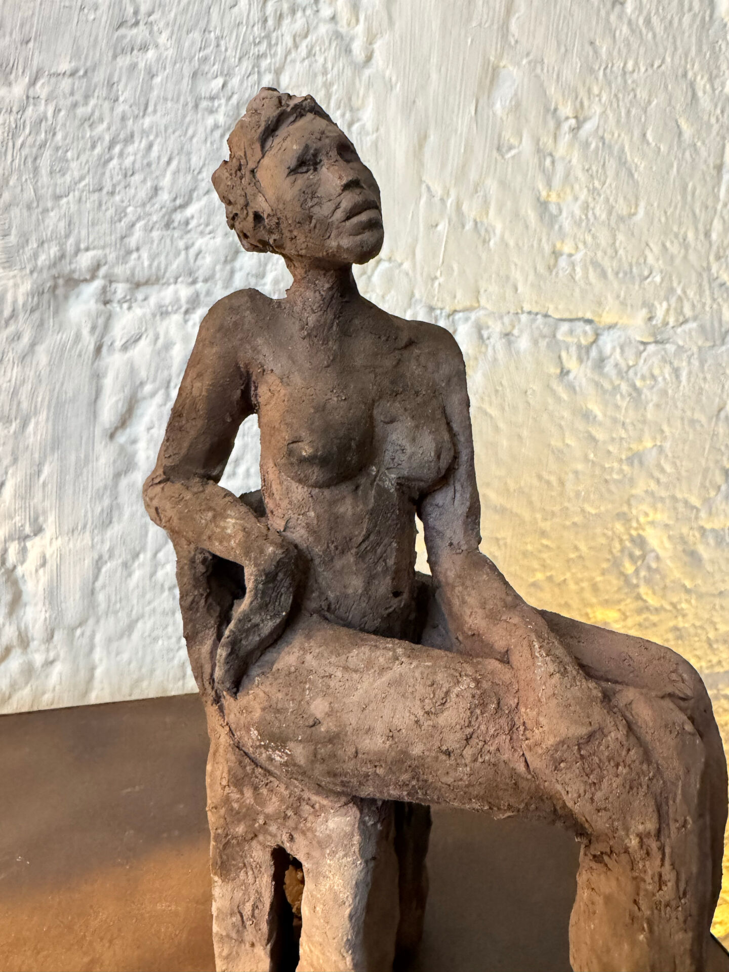 Sculpture étude d’un nu céramique raku