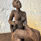 Sculpture étude d’un nu céramique raku