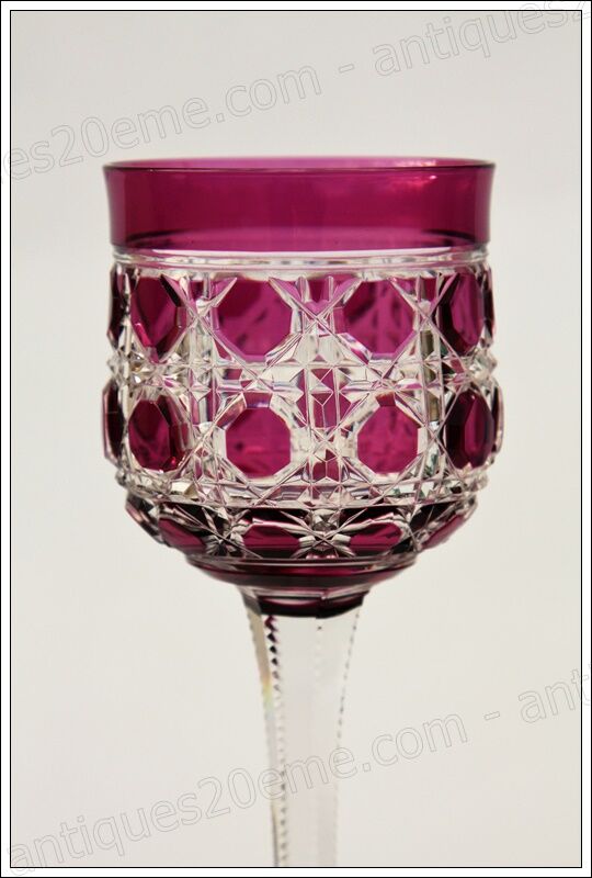 Wine from the Rhine or Roemer Baccarat crystal glass model Pontarlier