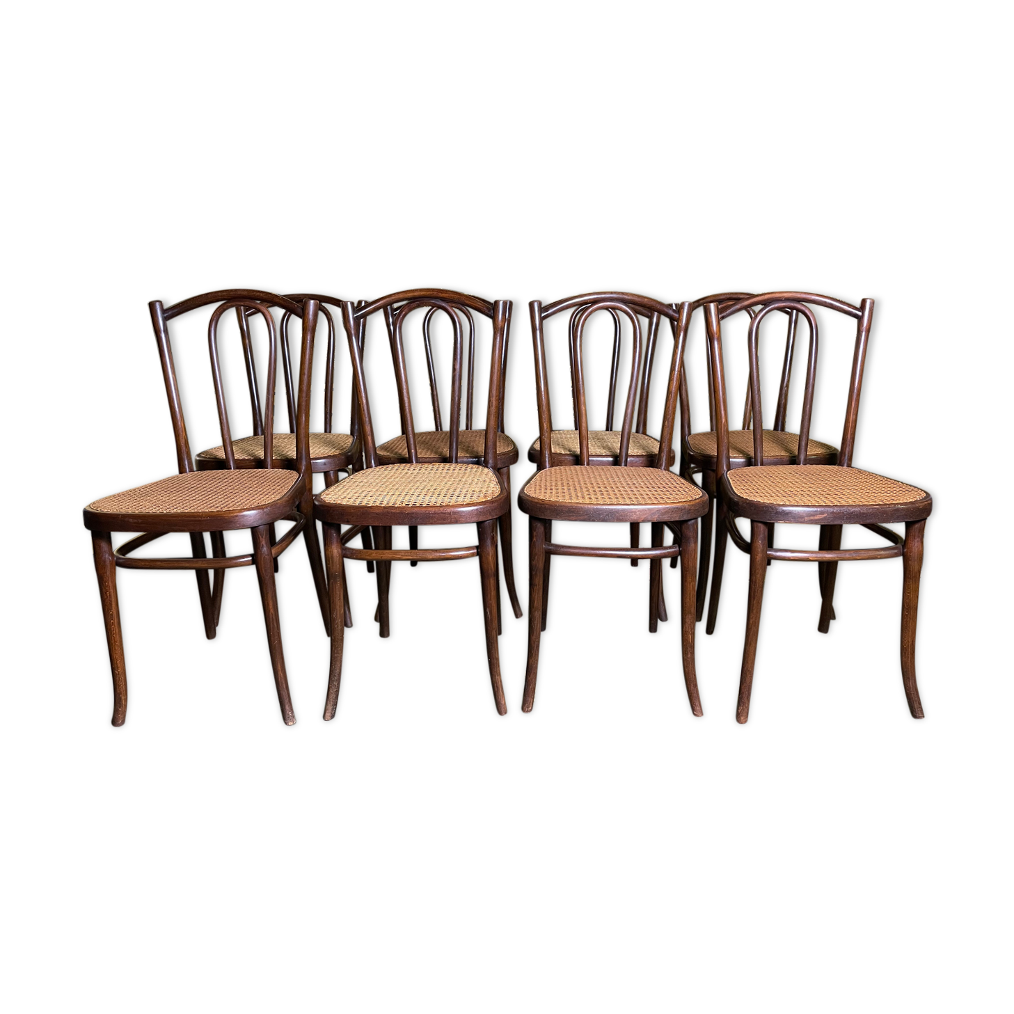 Suite of 8 chairs bistro Thonet number 56