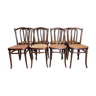 Suite of 8 chairs bistro Thonet number 56