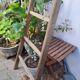 Vintage wooden picking ladder 7 rungs