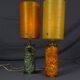Pair of Prova fractal resin lamps, 1960