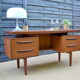 By G-Plan teak desk