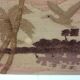 70's jute tapestry with palm trees jungle