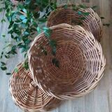 Vintage woven wicker basket