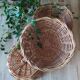 Vintage woven wicker basket