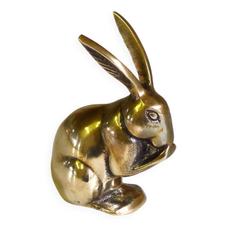 Small brass rabbit