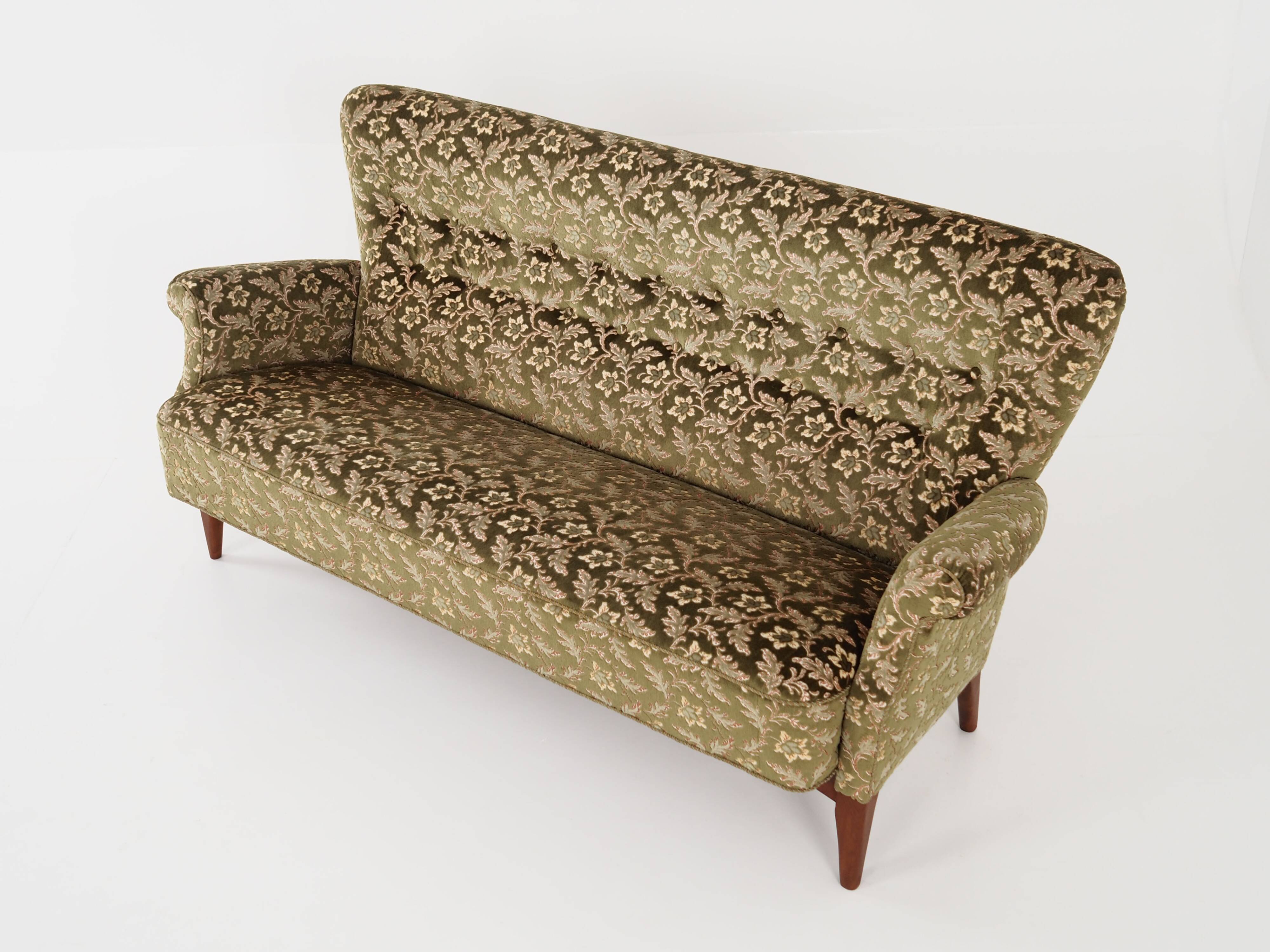 Beech sofa, Danish design, 1960s, manufacturer: Fritz Hansen
