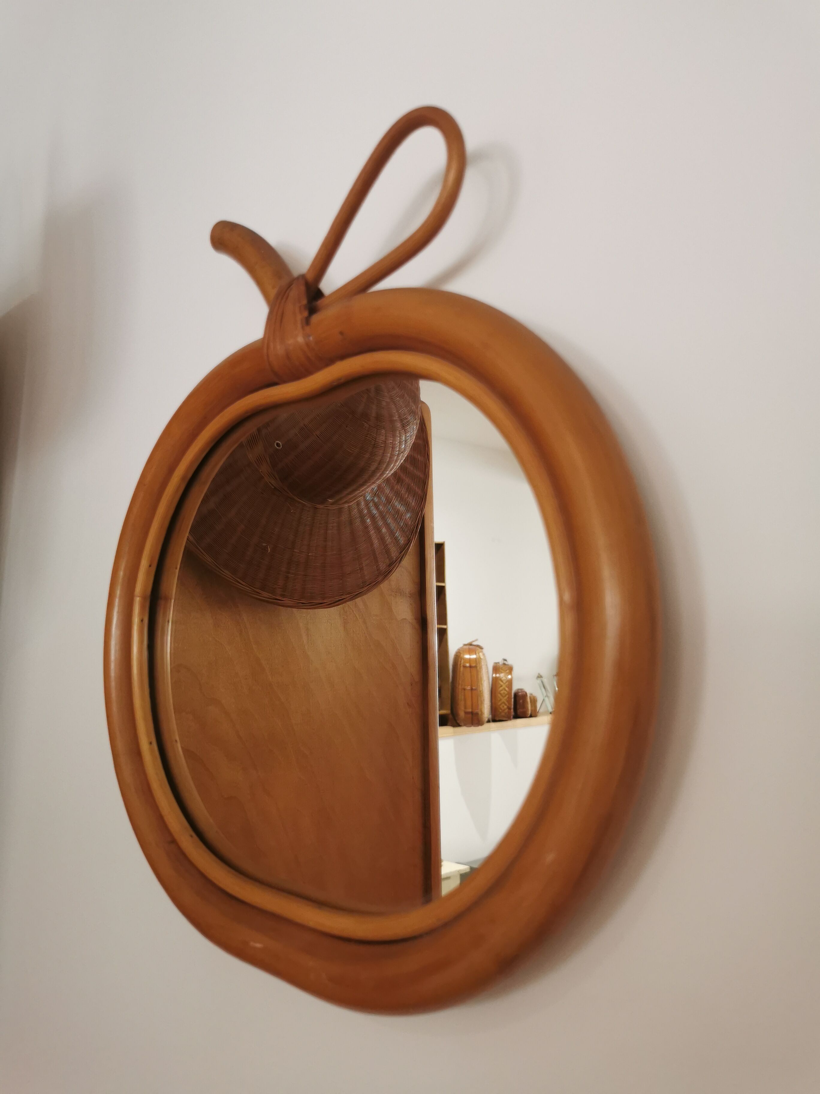Vintage apple mirror