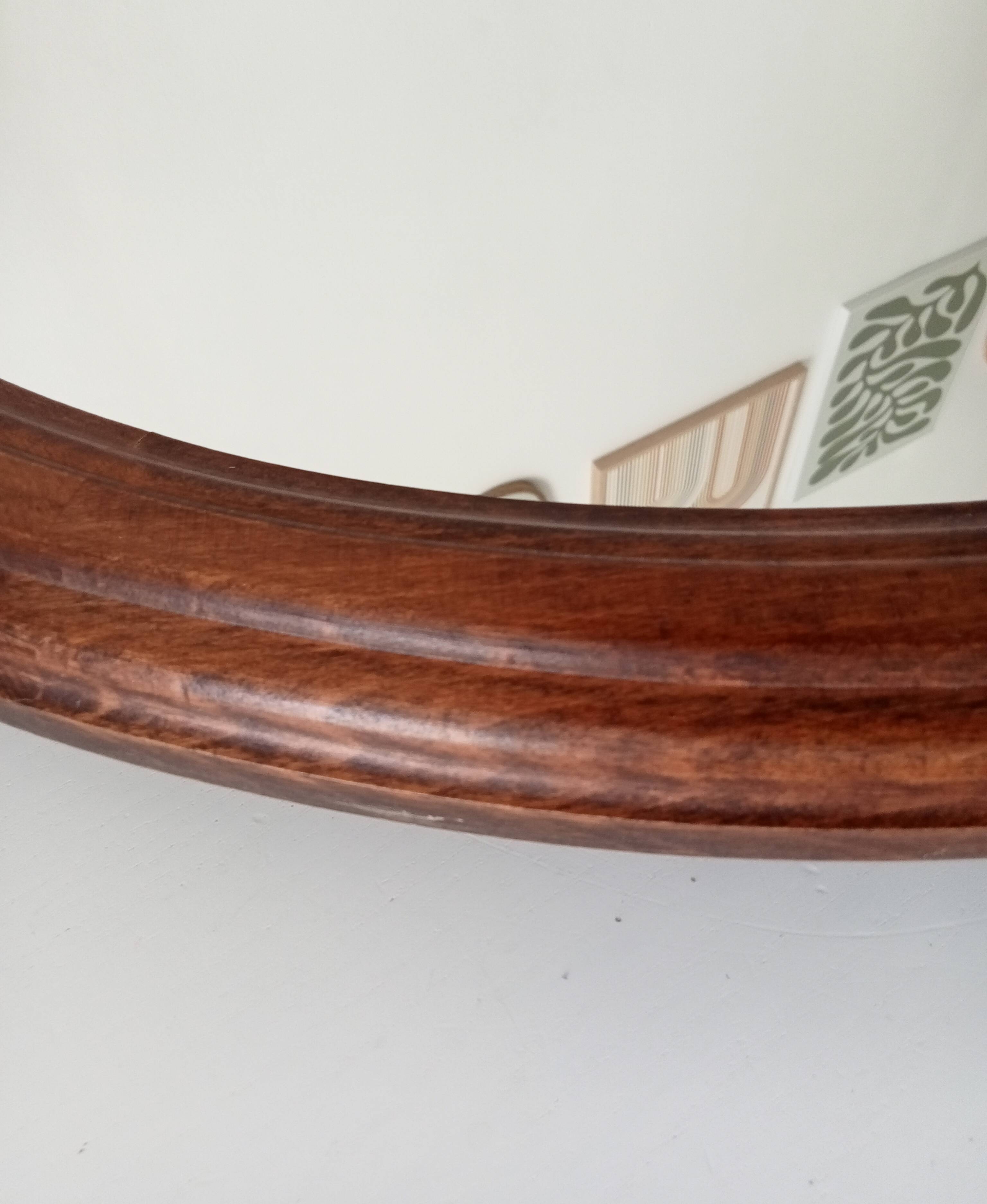 Vintage solid wood mirror